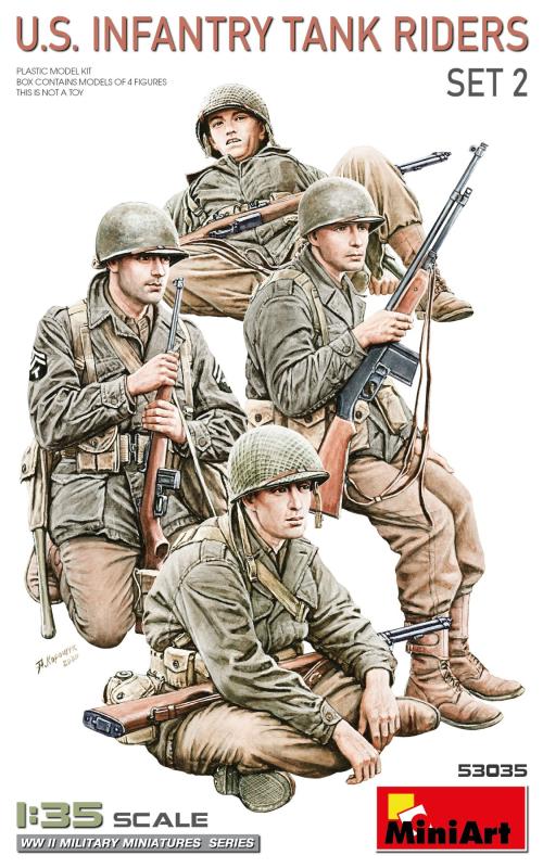 US Infanterie Tank Riders (4 Figuren) von Miniart