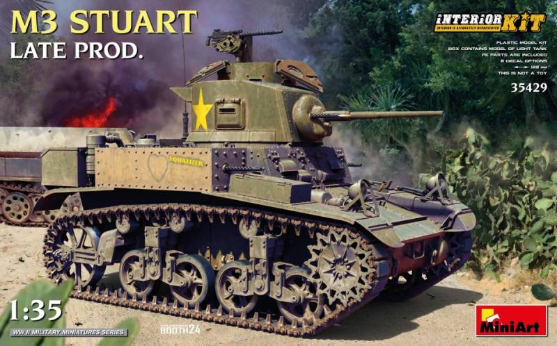 US M3 Stuart Späte Prod. - Interior Kit von Mini Art