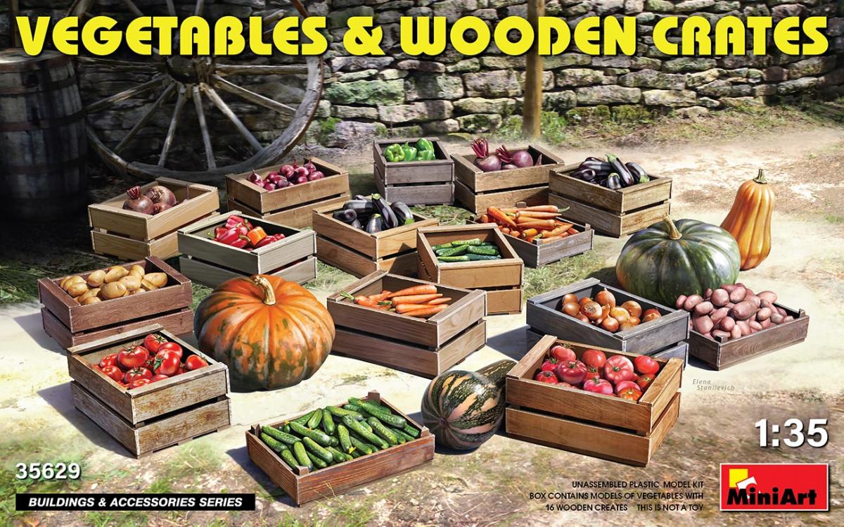 Vegetables & Wooden Crates Vegetables & Wooden Crates von Mini Art