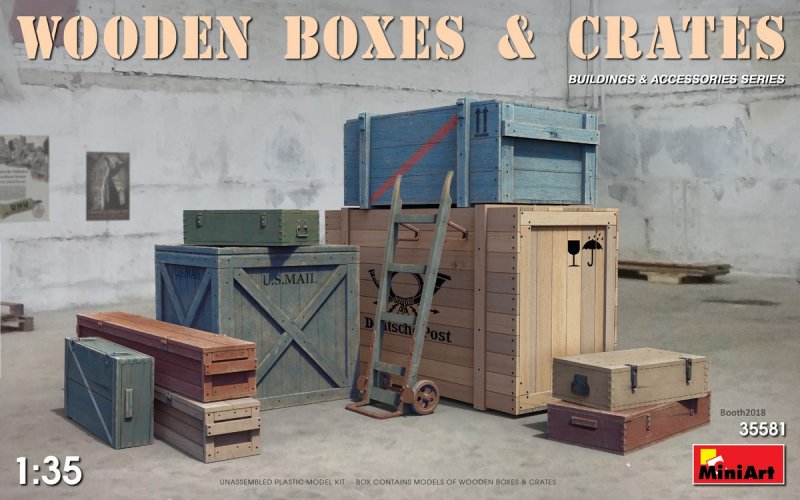 Wooden Boxes & Crates Wooden Boxes & Crates von Mini Art