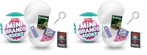 Mini Brands 77493 Books (Single Capsule) Bücher Überraschungskapsel, Serie 1 (Packung mit 2) von Mini Brands
