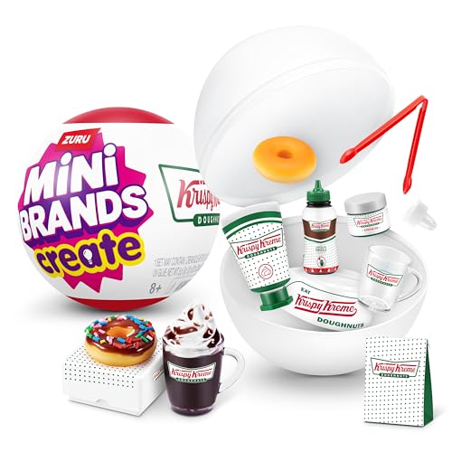 Mini Brands Create Krispy Kreme Create Serie 1 Kapsel von ZURU – Minis zum Sammeln, Blindverpackung, DIY, Neuheit, Harz zum Spielen, Mini-Lebensmittelnachbildungen, ab 14 Jahren Mini Brands Create Krispy Kreme Create Serie 1 Kapsel von ZURU – Minis zum Sammeln, Blindverpackung, DIY, Neuheit, Harz zum Spielen, Mini-Lebensmittelnachbildungen, ab 14 Jahren von Mini Brands