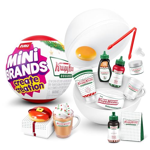 Mini Brands Create Krispy Kreme Holiday Serie 1 Kapsel von ZURU – lizenzierte Minis zum Sammeln, Blindverpackung, DIY, Basteln, Harz zum Spielen, Neuheit, Lebensmittelnachbildungen, ab 14 Jahren Mini Brands Create Krispy Kreme Holiday Serie 1 Kapsel von ZURU – lizenzierte Minis zum Sammeln, Blindverpackung, DIY, Basteln, Harz zum Spielen, Neuheit, Lebensmittelnachbildungen, ab 14 Jahren von Mini Brands