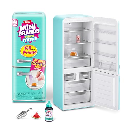 Mini Brands Fill The Fridge Spielset mit UV-Licht von ZURU, zum Sammeln, DIY, Harz zum Spielen, Exklusives Rezept, Nicht zum Verzehr geeignet, ab 8 Jahren von Mini Brands
