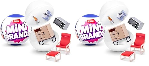 Mini Brands Home Capsule von ZURU, Mini's Collectible, Überraschung, Blindpackung, Sammlerstück (1 Kapsel) (Packung mit 2) von Mini Brands