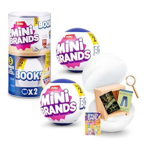 Mini Brands Mini Books Serie 2 Kapsel von ZURU, Spielzeug-Miniaturbuch zum Sammeln, Kinder ab 3 Jahren (2 Kapsel) von Mini Brands