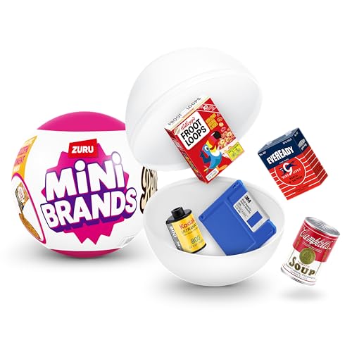 Mini Brands Retro Capsule von ZURU, Überraschungs-Retro-Minis zum Sammeln, Blindverpackung, Retro-Sammlerstücke (1 Kapsel), Muttertagsgeschenk von Mini Brands