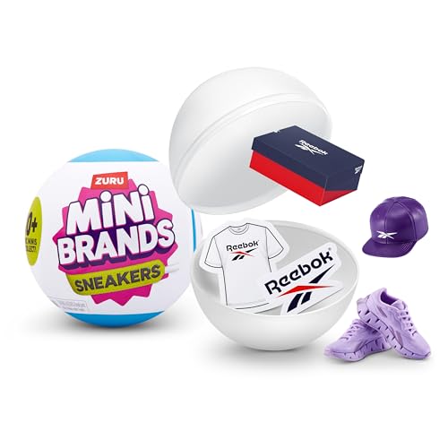 Mini Brands Sneakers Capsule by ZURU Real Miniature Sneaker Brands Collectible Toy, Capsules of 5 Mystery mini Surprises Brands and Accessories for Kids, Teens, Adults and Collector's von Mini Brands