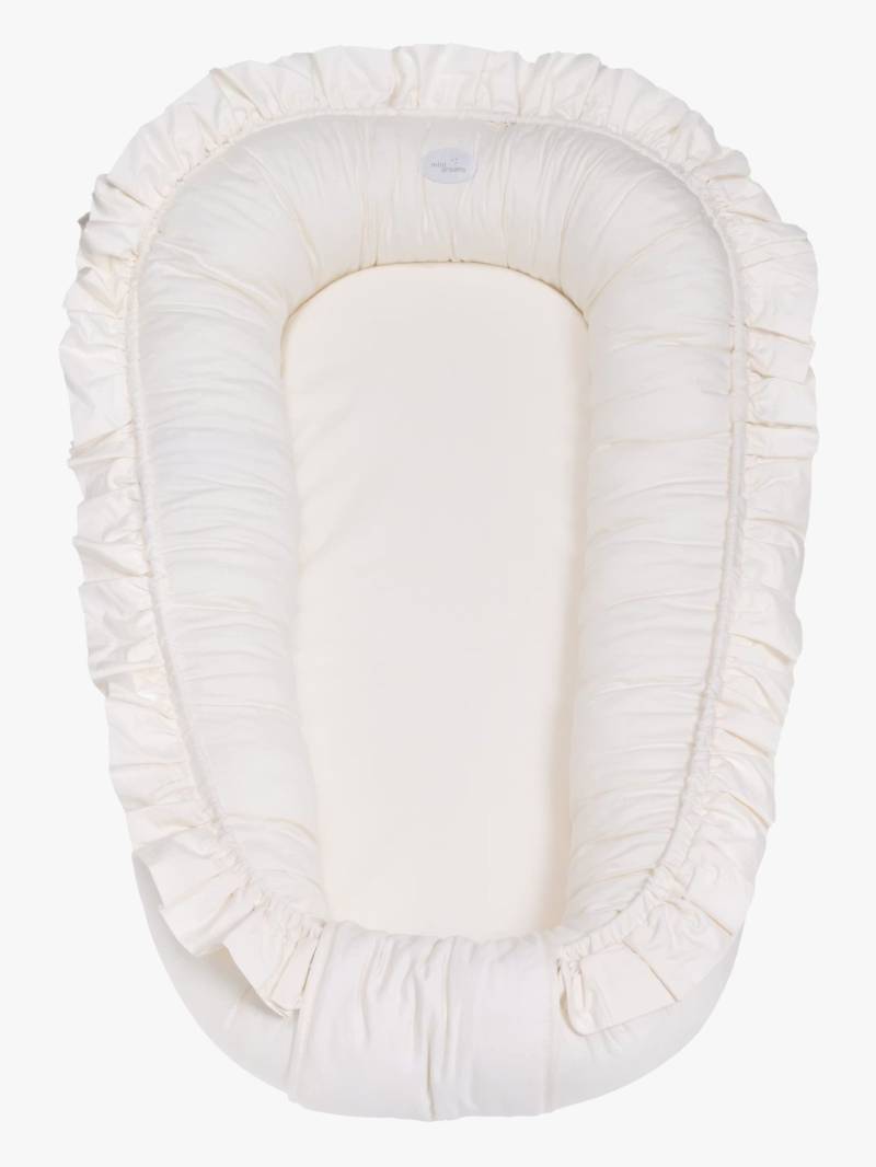 Mini Dreams Cozy Babynest Rüschen, Hellbeige von Mini Dreams