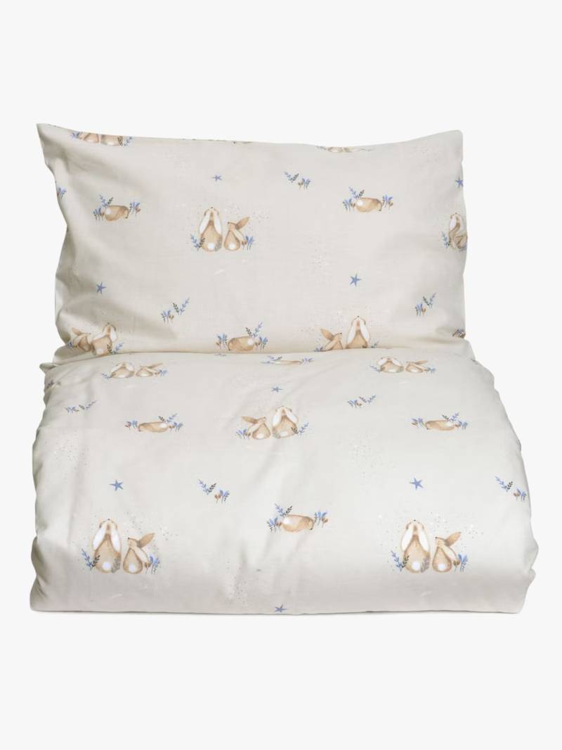 MiniDreams Bettwäsche Babybett 100x130 Bunny, Sand von Mini Dreams