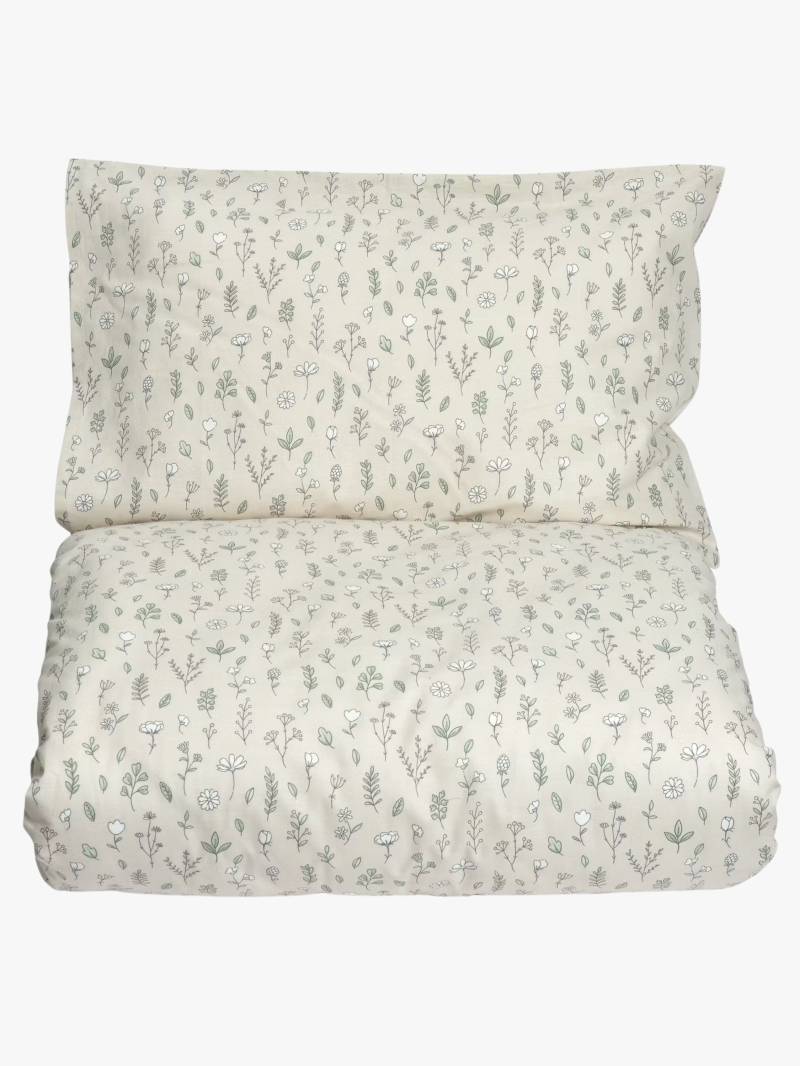 MiniDreams Bettwäsche Babybett Blumenwiese, Sand von Mini Dreams
