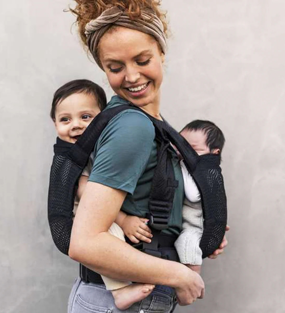 Mini Monkey Babytrage Für Zwillinge - Tandem-Kindersitz - Schwar - Mini Monkey - One Size - Babytragen von Mini Monkey
