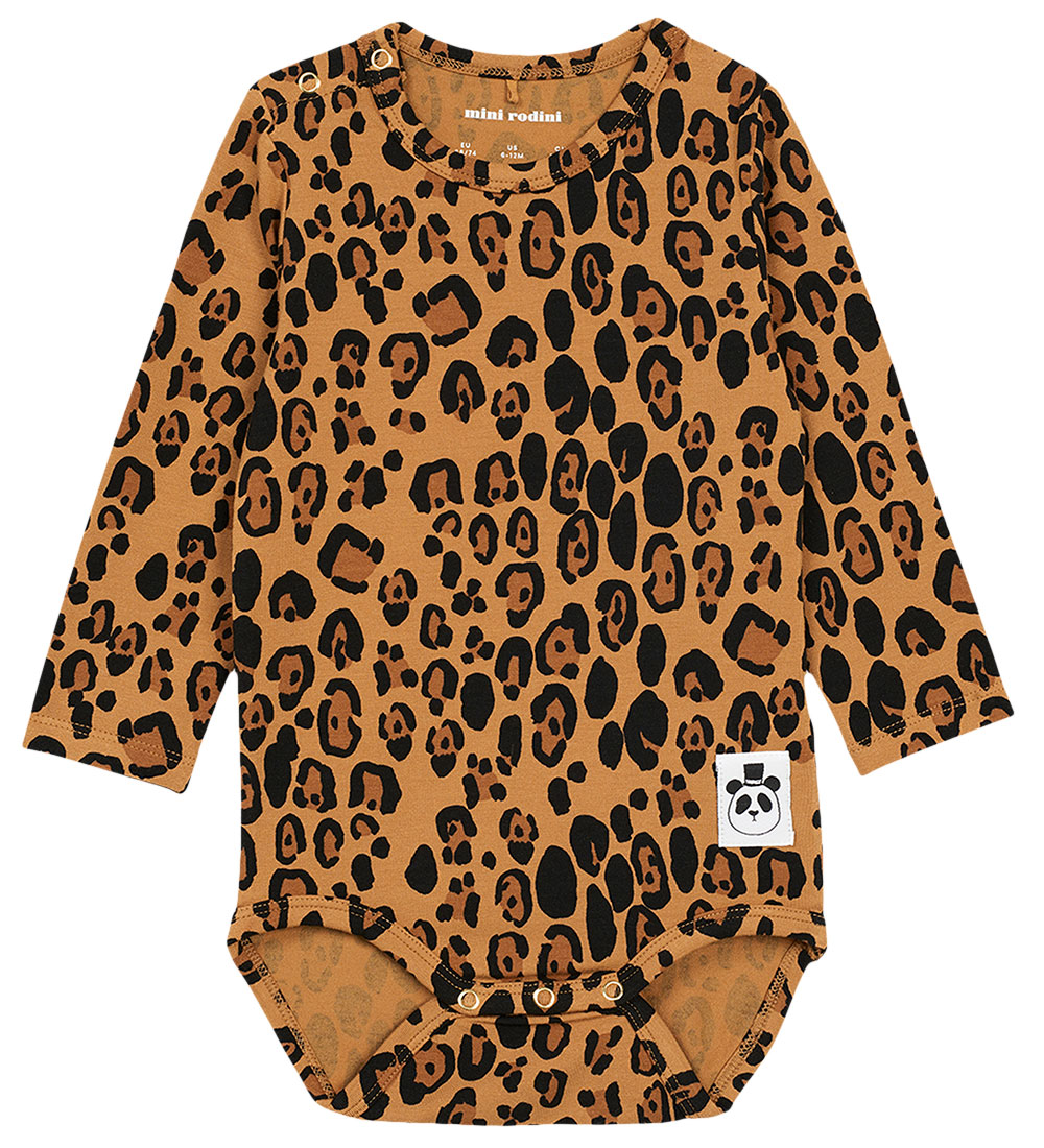 Mini Rodini Body l/ä - Basic - Leopard - Mini Rodini - 68/74 - Body L/Ä Mini Rodini Body l/ä - Basic - Leopard - Mini Rodini - 68/74 - Body L/Ä von Mini Rodini