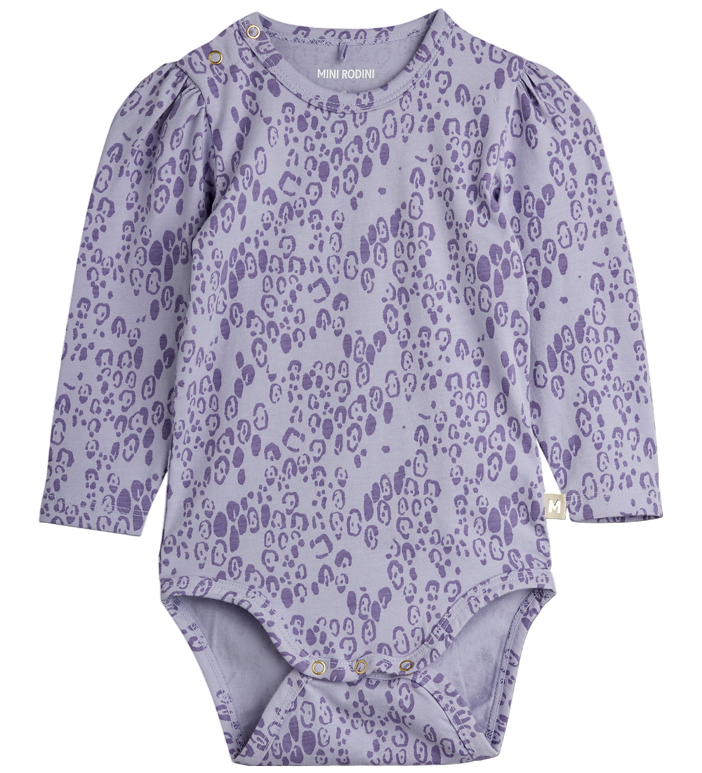 Mini Rodini Body l/ä - Leopard - AOP - Purple - Mini Rodini - 56/62 - Body L/Ä Mini Rodini Body l/ä - Leopard - AOP - Purple - Mini Rodini - 56/62 - Body L/Ä von Mini Rodini