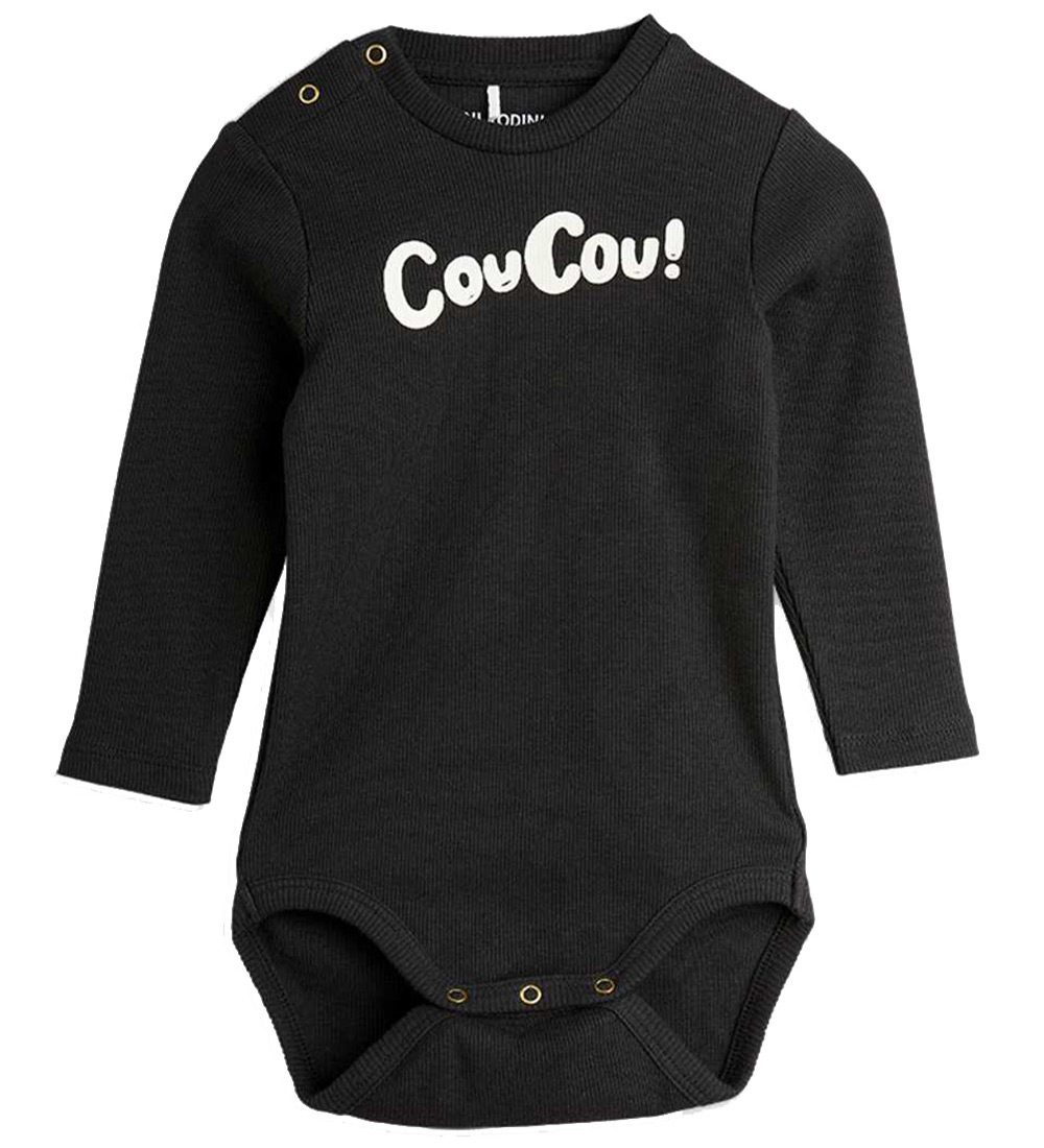 Mini Rodini Body l/ä - Rib - Coucou - Schwarz - Mini Rodini - 56/62 - Body L/Ä Mini Rodini Body l/ä - Rib - Coucou - Schwarz - Mini Rodini - 56/62 - Body L/Ä von Mini Rodini