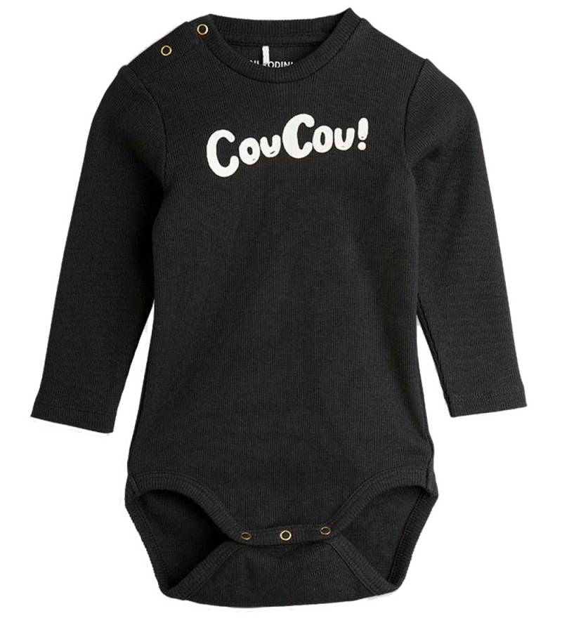 Mini Rodini Body l/ä - Rib - Coucou - Schwarz - Mini Rodini - 56/62 - Body L/Ä Mini Rodini Body l/ä - Rib - Coucou - Schwarz - Mini Rodini - 56/62 - Body L/Ä von Mini Rodini