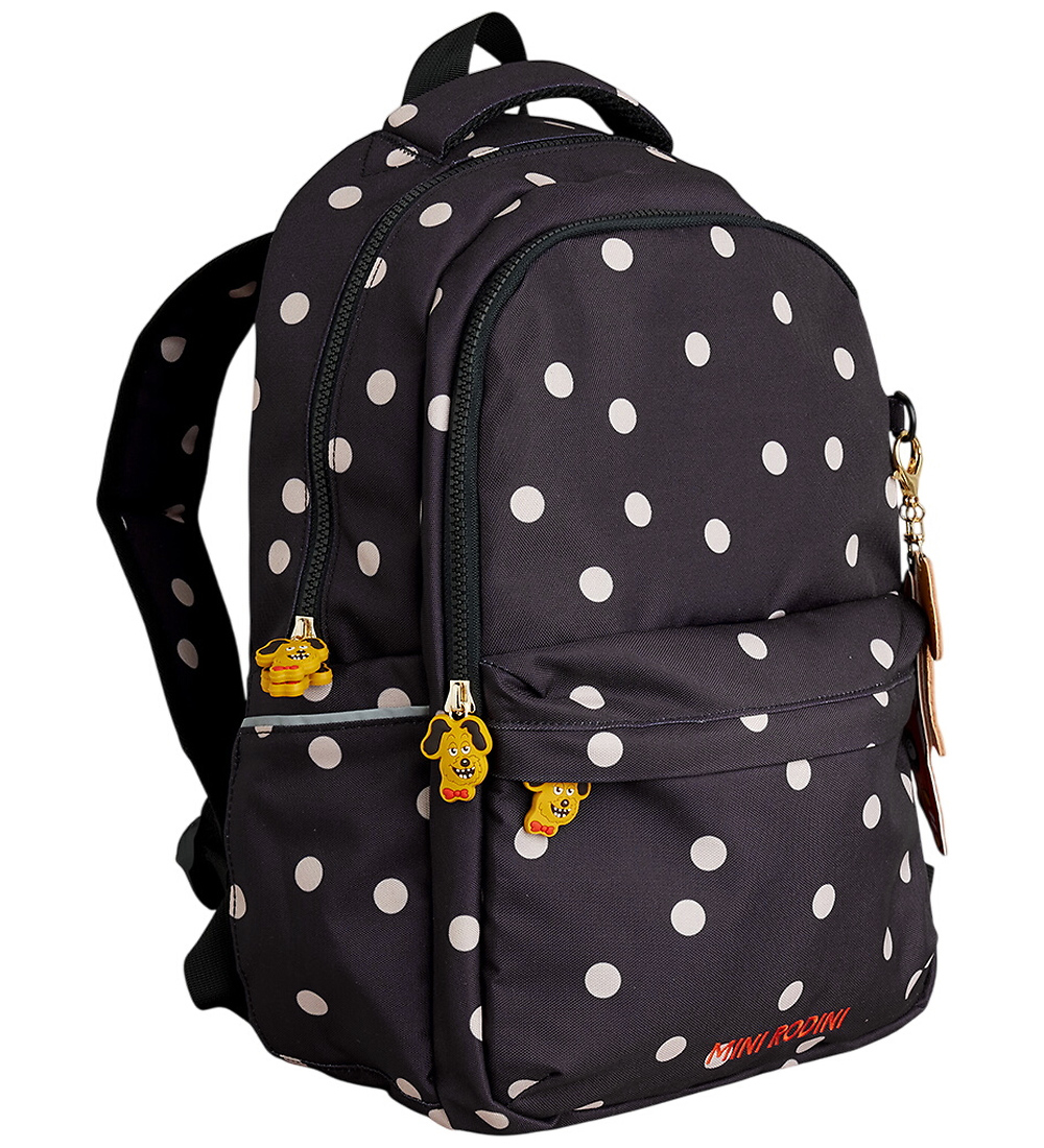 Mini Rodini Schulranzen - Dots AOP - Schwarz - Mini Rodini - One Size - Schulranzen Mini Rodini Schulranzen - Dots AOP - Schwarz - Mini Rodini - One Size - Schulranzen von Mini Rodini