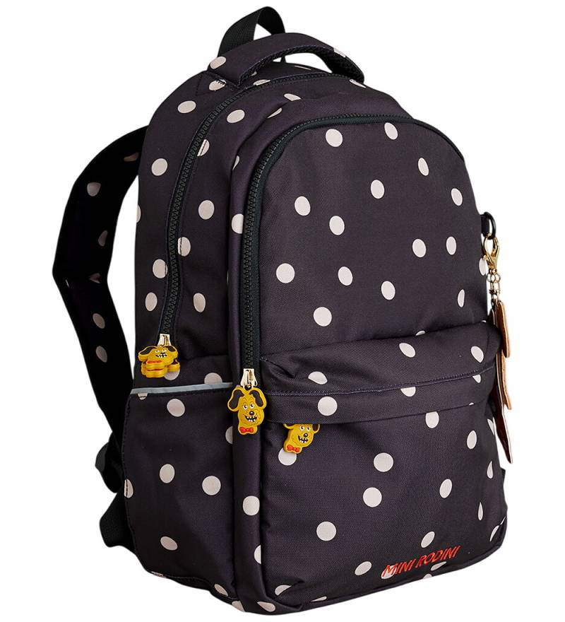 Mini Rodini Schulranzen - Dots AOP - Schwarz - Mini Rodini - One Size - Schulranzen Mini Rodini Schulranzen - Dots AOP - Schwarz - Mini Rodini - One Size - Schulranzen von Mini Rodini