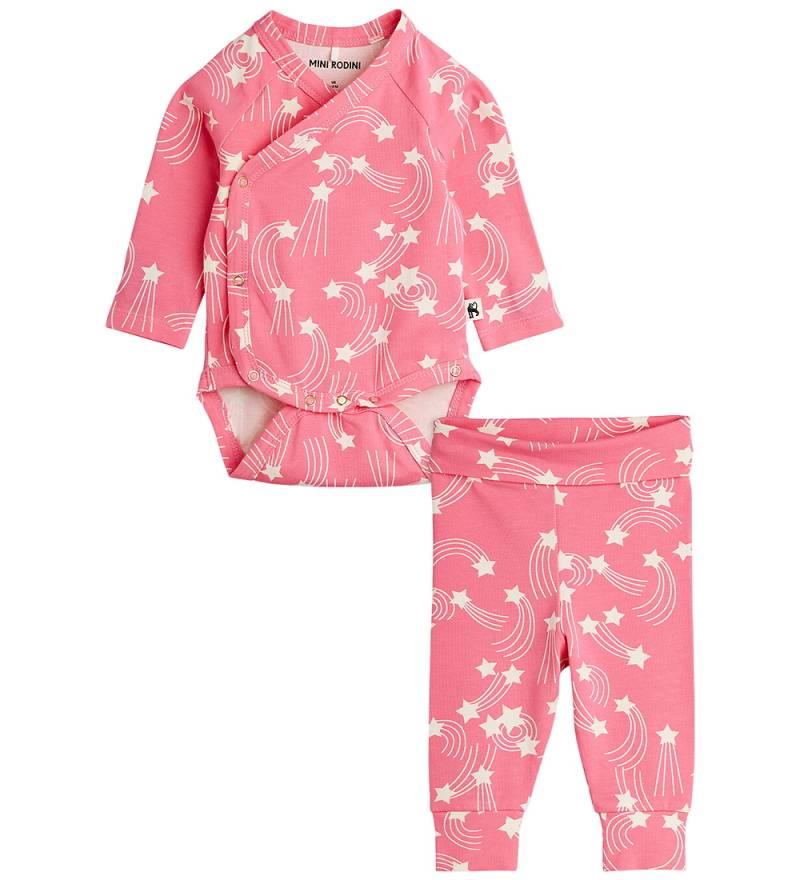 Mini Rodini Set - Hosen/Wickelbody l/ä - Starfall Aop - Pink - Mini Rodini - 68 - Body L/Ä Mini Rodini Set - Hosen/Wickelbody l/ä - Starfall Aop - Pink - Mini Rodini - 68 - Body L/Ä von Mini Rodini