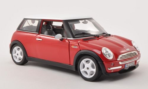 Mini Cooper, rot/weiss, 2001, Modellauto, Fertigmodell, Bburago 1:18 Mini Cooper, rot/weiss, 2001, Modellauto, Fertigmodell, Bburago 1:18 von MINI