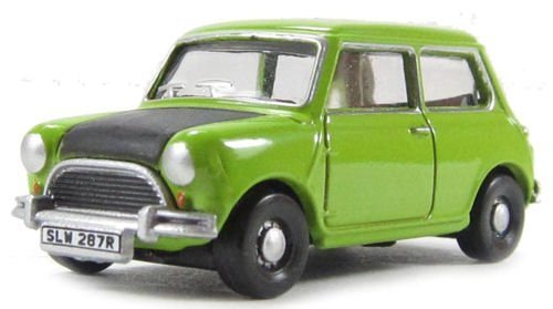 Oxford Diecast Model 1:76 Classic Mini Lime Green Car Collectable Gift by Oxford von MINI
