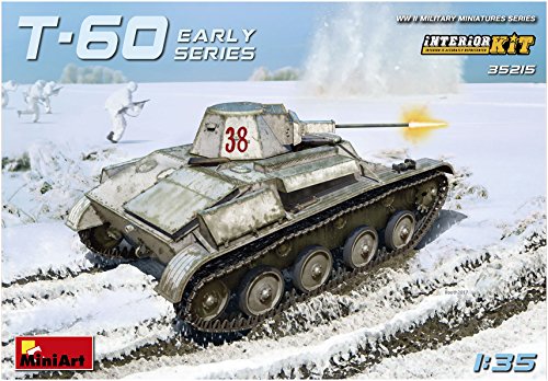 Mini Art 35215 1:35 T-60 Frühe Prod. (Gap) Interieur - Modellbau, Plastik Bausatz, Basteln, Hobby, Kleben, Modellbausatz, Zusammenbauen, unlackiert von MiniArt