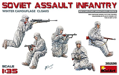 MiniArt 35226 1:35 Fig. Sov. Infanterie Winter Tar.(5)-originalgetreue Nachbildung, Modellbau, Plastik Bausatz, Basteln, Hobby, Kleben, Modellbausatz, Zusammenbauen, unlackiert von MiniArt