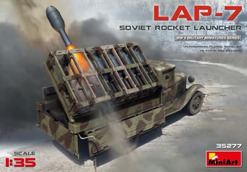 Mini Art 35277 1:35 Sov. Rocket Launcher LAP-7-originalgetreue Nachbildung, Modellbau, Plastik Bausatz, Basteln, Hobby, Kleben, Modellbausatz, Zusammenbauen, unlackiert von MiniArt