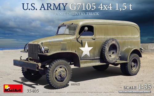 Mini Art 35405 1:35 US 4x4 G7105 1,5to Lieferwagen-originalgetreue Nachbildung, Modellbau, Plastik Bausatz, Basteln, Hobby, Kleben, Modellbausatz, Zusammenbauen, unlackiert Mini Art 35405 1:35 US 4x4 G7105 1,5to Lieferwagen-originalgetreue Nachbildung, Modellbau, Plastik Bausatz, Basteln, Hobby, Kleben, Modellbausatz, Zusammenbauen, unlackiert von MiniArt