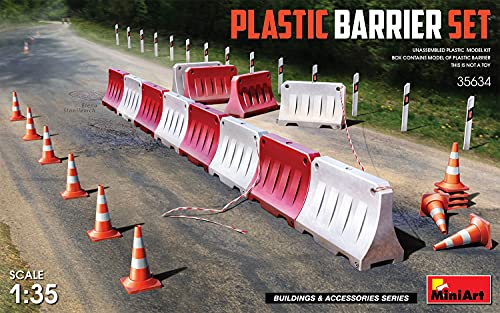 MiniArt 35634 1:35 Absperrset aus Kunststoff modern - originalgetreue Nachbildung, Modellbau, Plastik Bausatz, Modellbausatz, Diorama Bausatz, Plastikmodellbau, Grau MiniArt 35634 1:35 Absperrset aus Kunststoff modern - originalgetreue Nachbildung, Modellbau, Plastik Bausatz, Modellbausatz, Diorama Bausatz, Plastikmodellbau, Grau von MiniArt