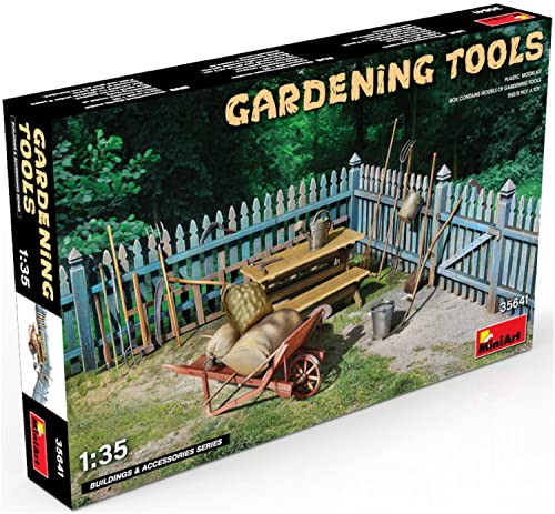 Mini Art 35641 1:35 Gartengeräte-Set - originalgetreue Nachbildung, Modellbau, Plastik Bausatz, Basteln, Hobby, Kleben, Modellbausatz, Zusammenbauen, unlackiert, Geformte Farbe Mini Art 35641 1:35 Gartengeräte-Set - originalgetreue Nachbildung, Modellbau, Plastik Bausatz, Basteln, Hobby, Kleben, Modellbausatz, Zusammenbauen, unlackiert, Geformte Farbe von MiniArt