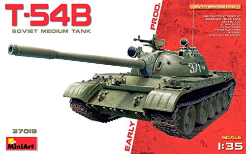 Mini Art 37019 1:35 T-54B Frühe Pro. Sov. Mit. Panzer-originalgetreue Nachbildung, Modellbau, Plastik Bausatz, Basteln, Hobby, Kleben, Modellbausatz, Zusammenbauen, unlackiert Mini Art 37019 1:35 T-54B Frühe Pro. Sov. Mit. Panzer-originalgetreue Nachbildung, Modellbau, Plastik Bausatz, Basteln, Hobby, Kleben, Modellbausatz, Zusammenbauen, unlackiert von MiniArt