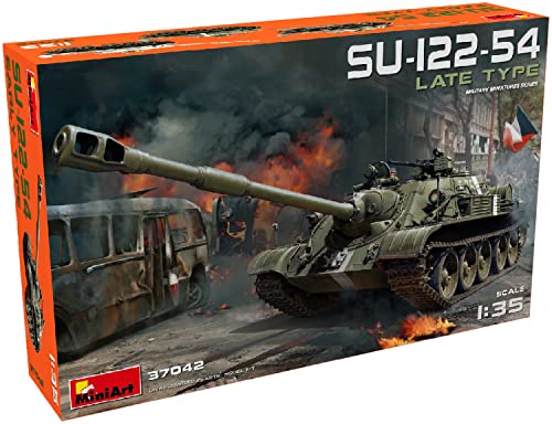 Mini Art 37042 1:35 SU-122-54 Späte Prod.-originalgetreue Nachbildung, Modellbau, Plastik Bausatz, Basteln, Hobby, Kleben, Modellbausatz, Zusammenbauen, unlackiert von MiniArt