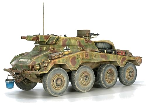 MiniArt 53001 1:35 Sd.Kfz.234/3 Schw. Panzer Stummel - originalgetreue Nachbildung, Modellbau, Plastik Bausatz, Basteln, Hobby, Kleben, Modellbausatz, Zusammenbauen, unlackiert von MiniArt