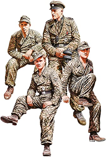 MiniArt 35364 1:35 Fig. Dt. Pz Mannsch. (4) Fra. 1944 - originalgetreue Nachbildung, Modellbau, Plastik Bausatz, Basteln, Hobby, Kleben, Modellbausatz, Zusammenbauen, unlackiert von MiniArt