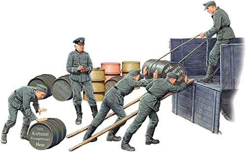MiniArt 35366 1:35 Fig. Soldaten m. Kraftstofffäs. (5) - originalgetreue Nachbildung, Modellbau, Plastik Bausatz, Basteln, Hobby, Kleben, Modellbausatz, Zusammenbauen, unlackiert von MiniArt