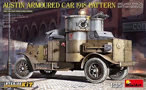 Mini Art 550039016 Miniart WWI 1:35 - Austin Armored Car (Irland 1919-21) Automobil Plastik Bausatz, Geformte Farbe von MiniArt