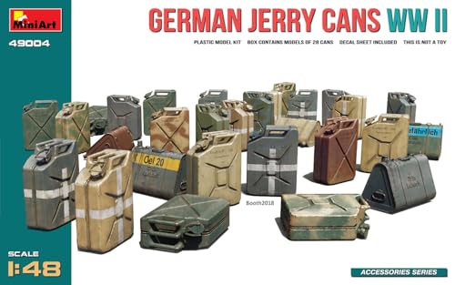 Mini Art 49004 1:48 WW2 Dt. Kraftstoffkanister (28) - originalgetreue Nachbildung, Modellbau, Plastik Bausatz, Basteln, Hobby, Kleben, Modellbausatz, Zusammenbauen, unlackiert Mini Art 49004 1:48 WW2 Dt. Kraftstoffkanister (28) - originalgetreue Nachbildung, Modellbau, Plastik Bausatz, Basteln, Hobby, Kleben, Modellbausatz, Zusammenbauen, unlackiert von MiniArt
