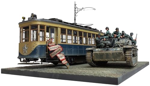 Mini Art MA36067 1/35 Kharkov 1943 Tram & No. 3 Assault Gun G Type w/Crew Big Set Plastic Model, Geformte Farbe von MiniArt