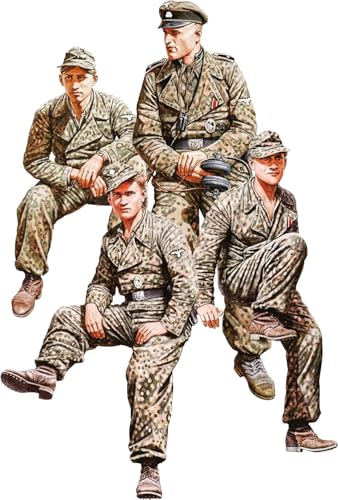 Miniart 53015 1:35 Figuren Set Deutsche Panzer Besatzung. Fran.44 (4) RK - originalgetreue Nachbildung, Modellbau, Plastik Bausatz, Basteln, Hobby, Kleben, Modellbausatz, Zusammenbauen, unlackiert von MiniArt