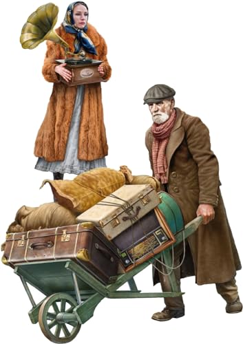 Mini Art 38089 1:35 Figuren Reisende Händler mit Gepäck (2) - originalgetreue Nachbildung, Modellbau, Plastik Bausatz, Basteln, Hobby, Kleben, Modellbausatz, Zusammenbauen, unlackiert Mini Art 38089 1:35 Figuren Reisende Händler mit Gepäck (2) - originalgetreue Nachbildung, Modellbau, Plastik Bausatz, Basteln, Hobby, Kleben, Modellbausatz, Zusammenbauen, unlackiert von MiniArt