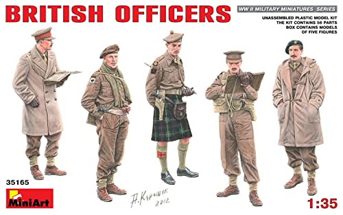 MiniArt 35165 1:35 Fig. Brit. Offiziere (5) - originalgetreue Nachbildung, Modellbau, Plastik Bausatz, Basteln, Hobby, Kleben, Modellbausatz, Zusammenbauen, unlackiert MiniArt 35165 1:35 Fig. Brit. Offiziere (5) - originalgetreue Nachbildung, Modellbau, Plastik Bausatz, Basteln, Hobby, Kleben, Modellbausatz, Zusammenbauen, unlackiert von MiniArt