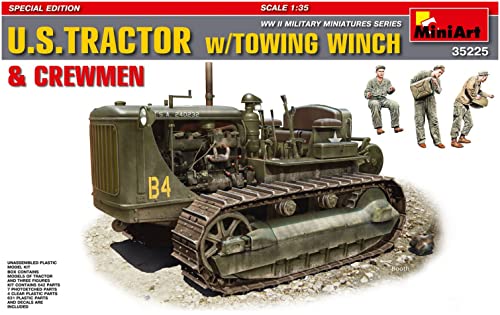 MiniArt 35225 - Modellbausatz U.S.Tractor Towing Winch und Crewmen Special Edition von MiniArt