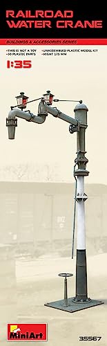 Mini Art 550035567 MiniArt 35567 1:35 Eisenbahn Wasserkran-originalgetreue Nachbildung, Modellbau, Plastik Bausatz, Basteln, Hobby, Kleben, Modellbausatz, Zusammenbauen, unlackiert Mini Art 550035567 MiniArt 35567 1:35 Eisenbahn Wasserkran-originalgetreue Nachbildung, Modellbau, Plastik Bausatz, Basteln, Hobby, Kleben, Modellbausatz, Zusammenbauen, unlackiert von MiniArt