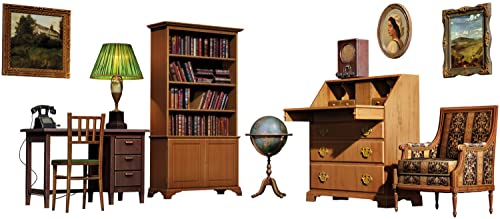 Mini Art 35644 1:35 Büromöbel/Einrichtung - originalgetreue Nachbildung, Modellbau, Plastik Bausatz, Basteln, Hobby, Kleben, Modellbausatz, Zusammenbauen, unlackiert von MiniArt