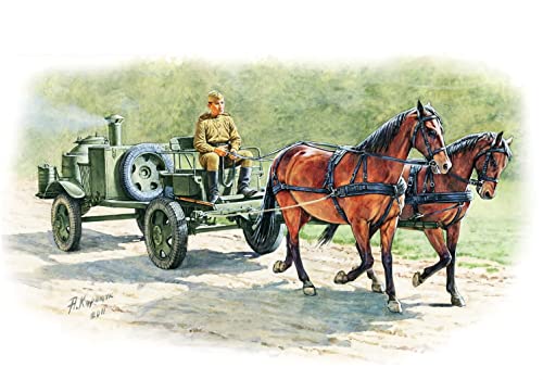 Mini Art 35057 1:35 Feldküche KP-42 Pferdegespann (2+1) - originalgetreue Nachbildung, Modellbau, Plastik Bausatz, Basteln, Hobby, Kleben, Modellbausatz, Zusammenbauen, unlackiert Mini Art 35057 1:35 Feldküche KP-42 Pferdegespann (2+1) - originalgetreue Nachbildung, Modellbau, Plastik Bausatz, Basteln, Hobby, Kleben, Modellbausatz, Zusammenbauen, unlackiert von MiniArt