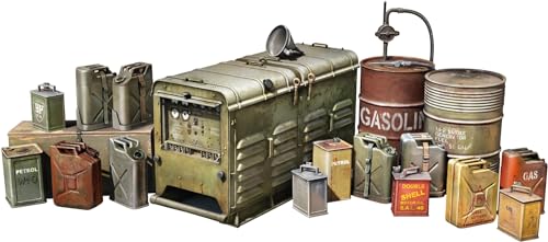 MiniArt 35662 1: 35 Stromgenerator PE-95 m. Kanistern - originalgetreue Nachbildung, Modellbau, Plastik Bausatz, Basteln, Hobby, Kleben, Modellbausatz, Zusammenbauen, unlackiert von MiniArt