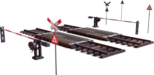 Mini Art 35666 1:35 Diorama Set Bahnübergang mit Schranken - originalgetreue Nachbildung, Modellbau, Plastik Bausatz, Basteln, Hobby, Kleben, Modellbausatz, Zusammenbauen, unlackiert von MiniArt