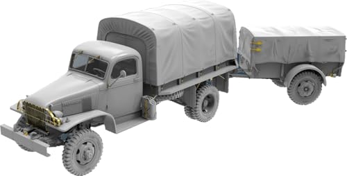 Miniart 1:35 - G7107 1,5t 4x4 Frachtwagen mit Anhänger von MiniArt