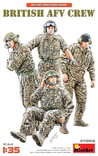 Mini Art 37059 1:35 Fig. Brit Panzerbesatzung (4) - originalgetreue Nachbildung, Modellbau, Plastik Bausatz, Basteln, Hobby, Kleben, Modellbausatz, Figuren Bausatz Mini Art 37059 1:35 Fig. Brit Panzerbesatzung (4) - originalgetreue Nachbildung, Modellbau, Plastik Bausatz, Basteln, Hobby, Kleben, Modellbausatz, Figuren Bausatz von MiniArt